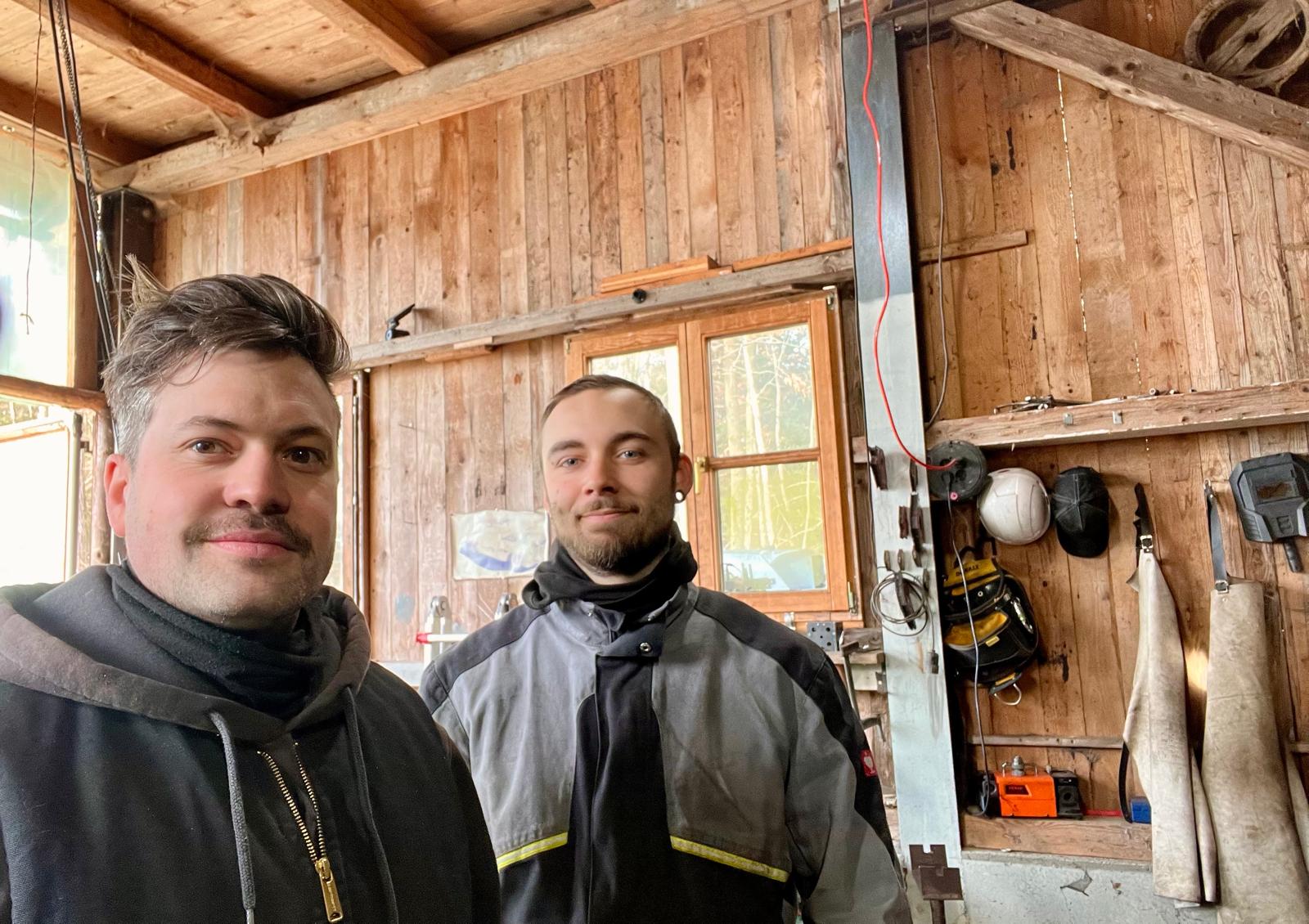 Andreas Tremmel (Inhaber) und Dominik Hoffer (Schlosser)